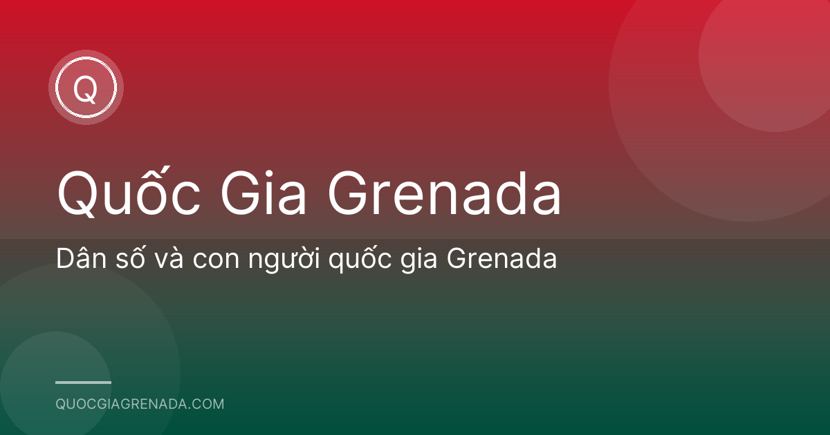 Dân số và con người quốc gia Grenada