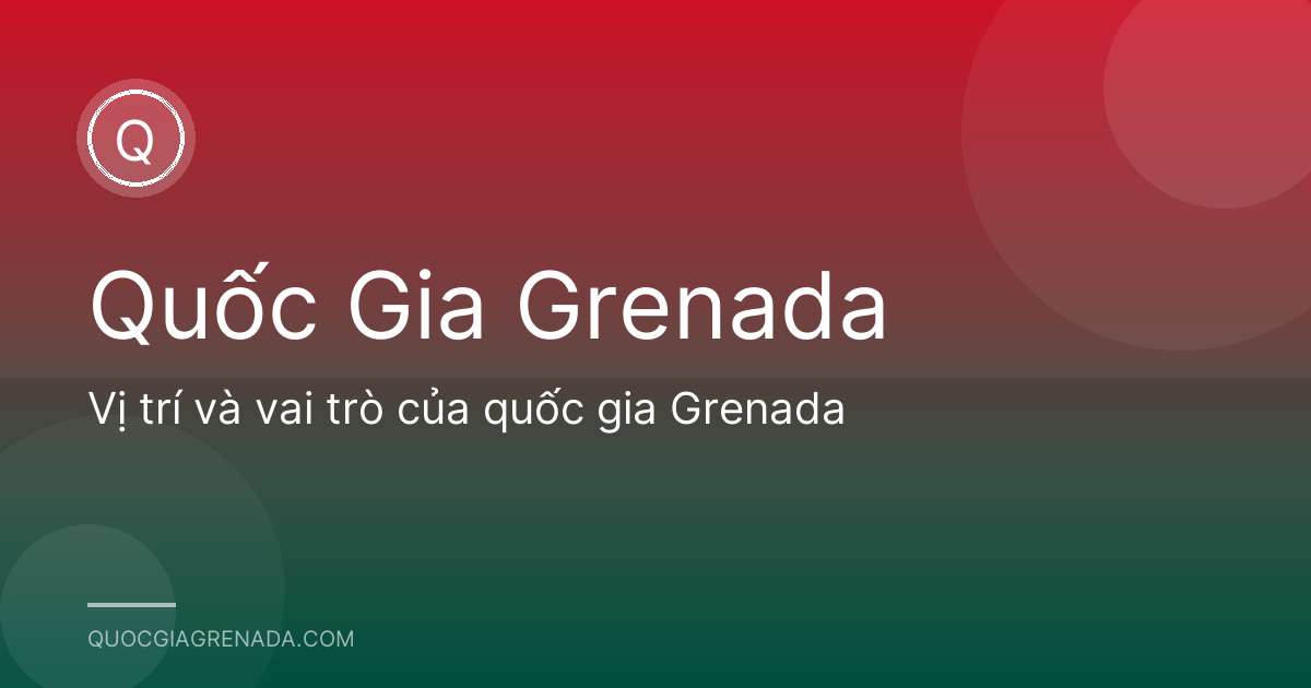 Vị trí và vai trò của quốc gia Grenada